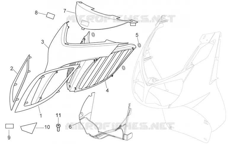 Front body  -  Front cover