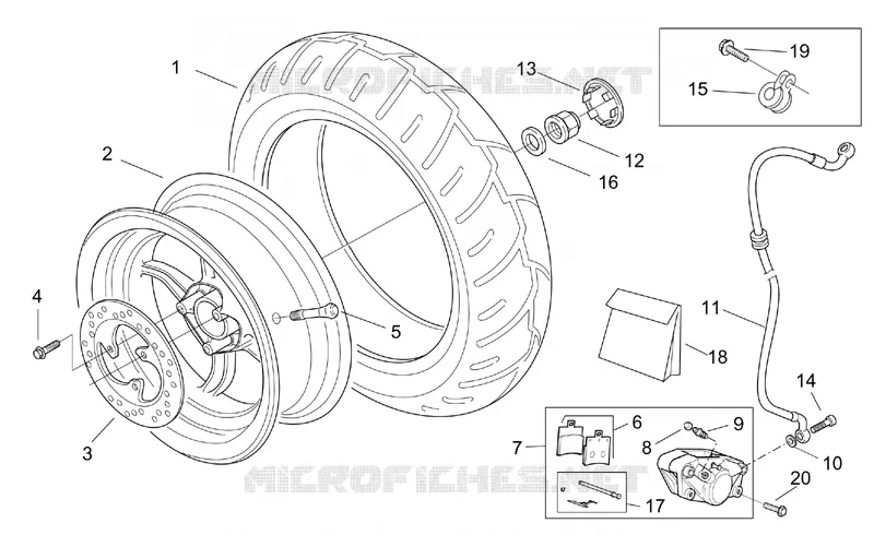 Rear wheel - disc brake