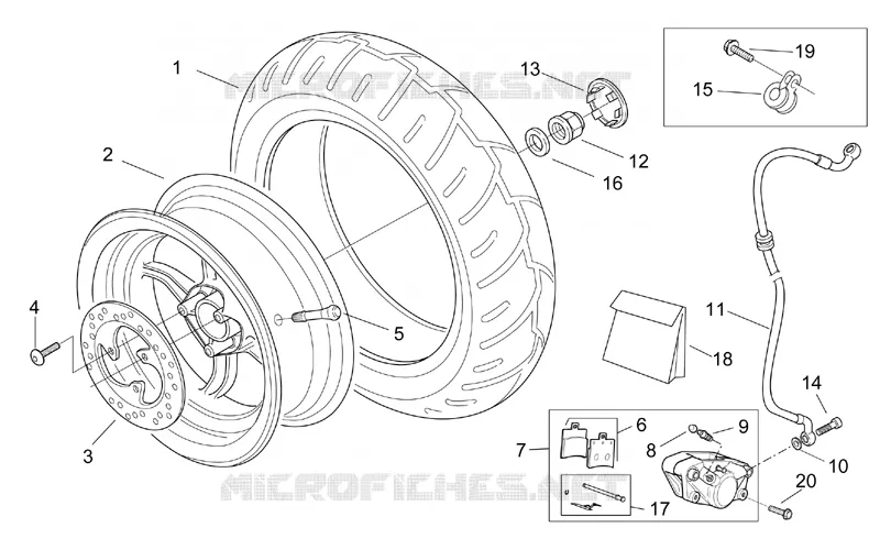 Rear wheel - disc brake