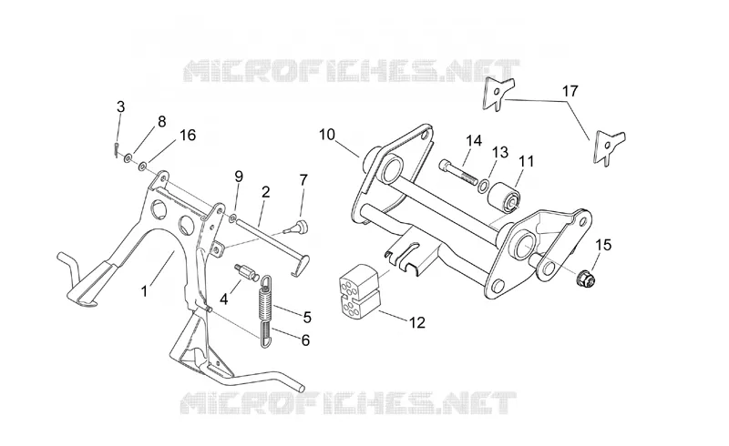 Central stand - Connecting rod