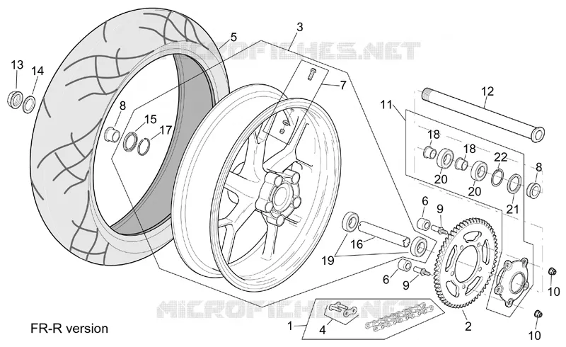 R-RF version rear wheel