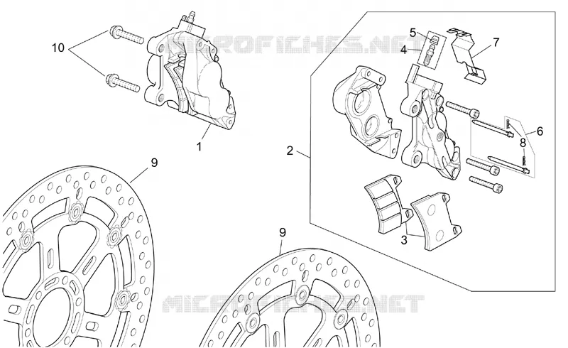 ST-RS vers. front brake caliper