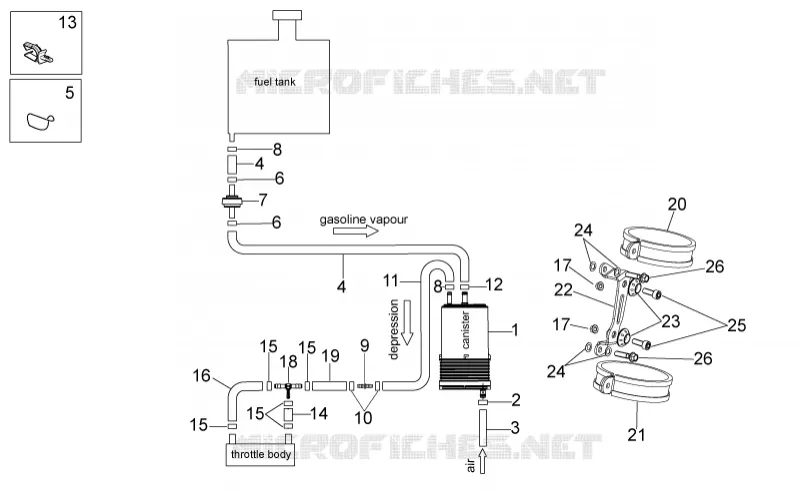 Fuel vapour recover system