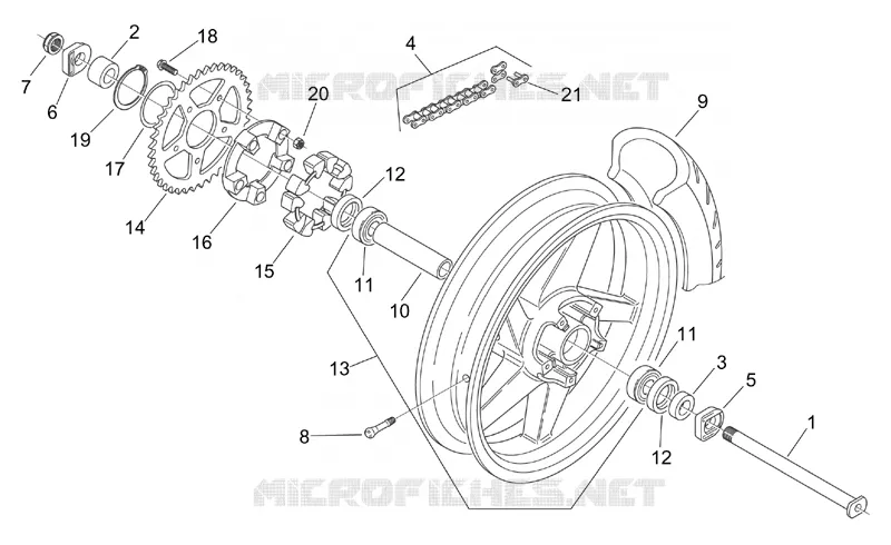 Rear wheel