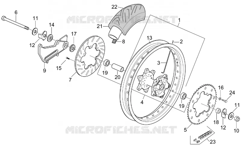 Rear wheel