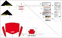 Plates-Front body Decals