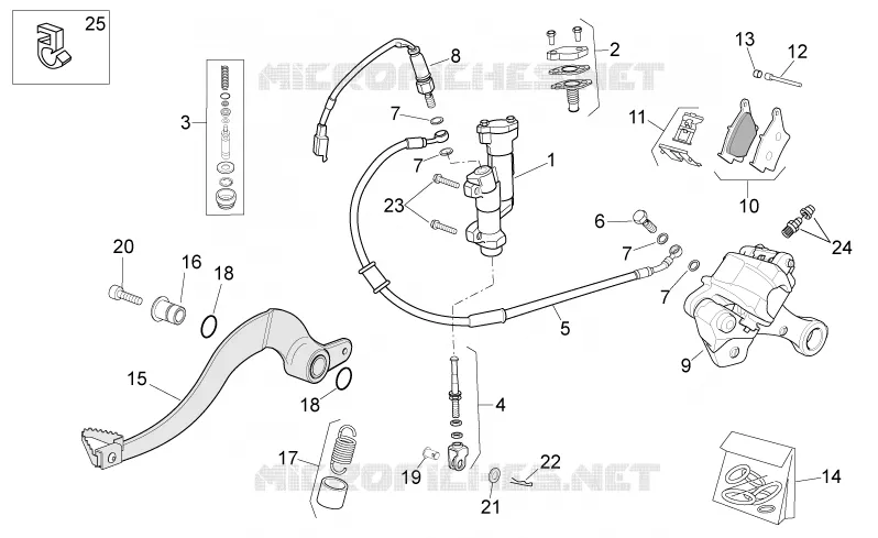 Rear brake system