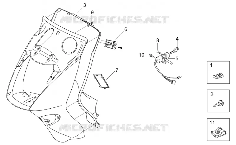 Front body - Internal shield
