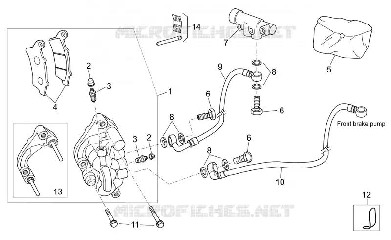 Front brake caliper