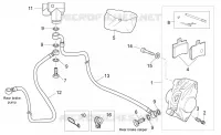 Rear brake caliper