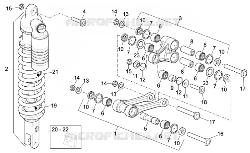 Rear shock absorber