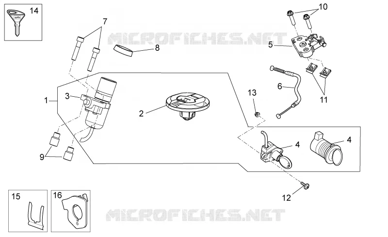 Lock hardware kit