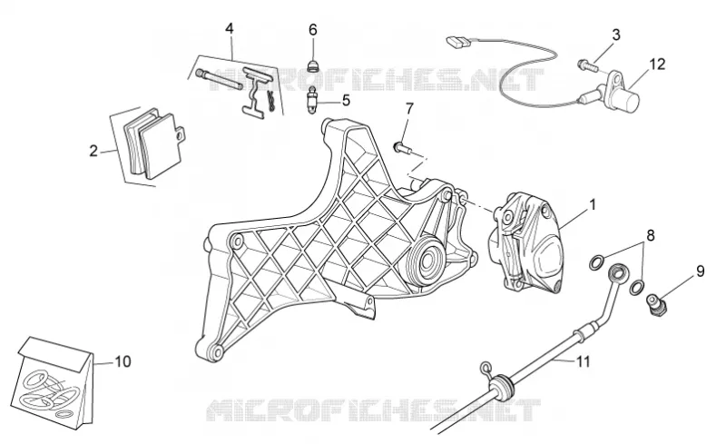 Rear caliper