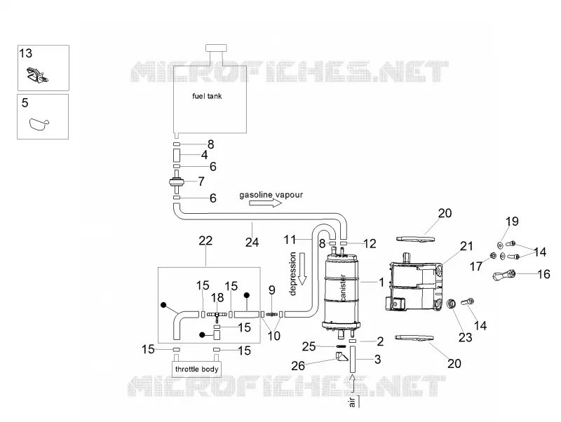 Fuel vapour recover system