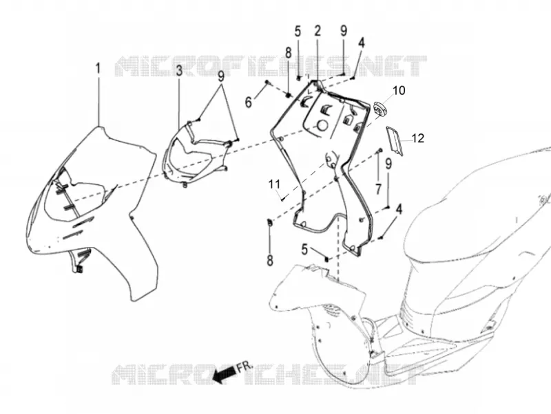 FRONT FAIRING - LEG SHIELD