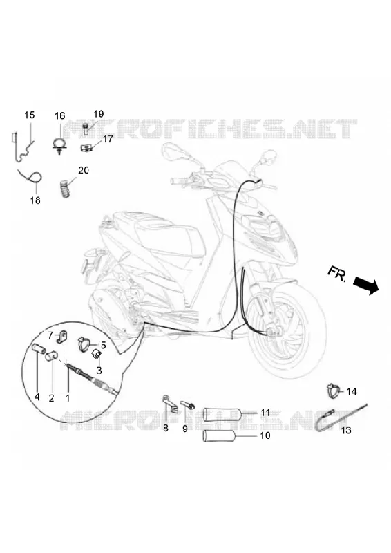 BRAKE CABLE - SPEEDOMETER