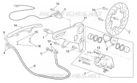 Rear brake caliper
