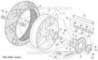 Rear wheel RSV Mille Version