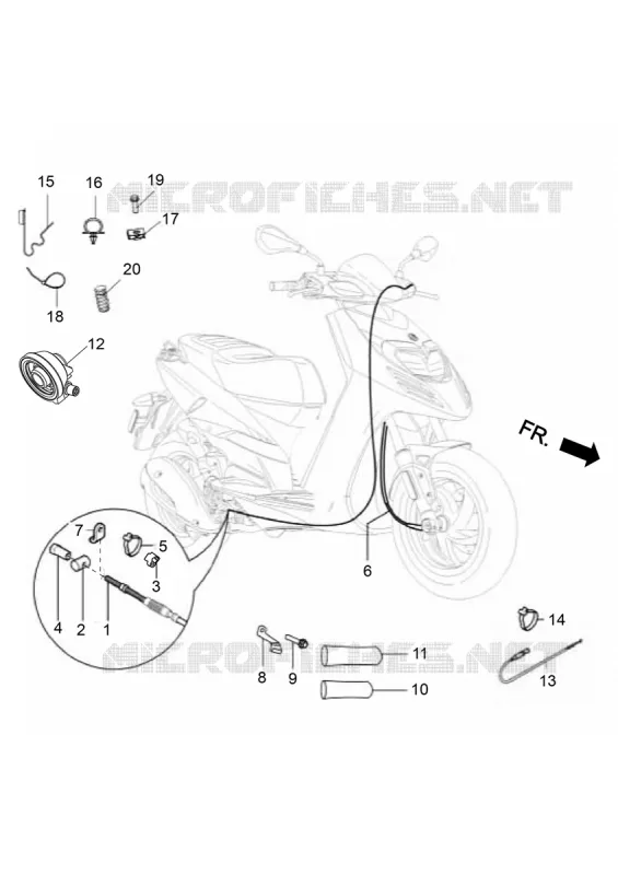BRAKE CABLE - SPEEDOMETER