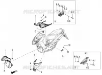 CENTRAL COVER - FOOTRESTS