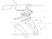 Rear cover - Splash guard
