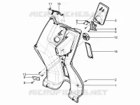 Front glove-box - Knee-guard panel
