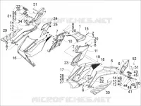 Central cover - Footrests