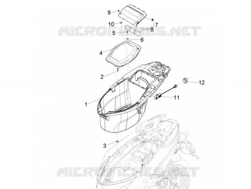 Helmet huosing - Undersaddle