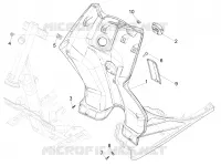Front glove-box - Knee-guard panel