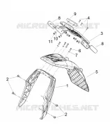 Rear cover - Splash guard