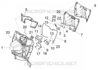 Front glove-box - Knee-guard panel