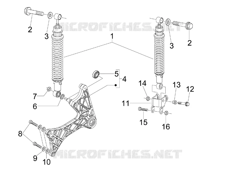 Rear suspension - Shock absorber/s