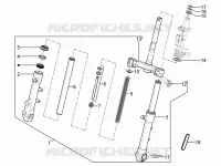 Fork/steering tube - Steering bearing unit