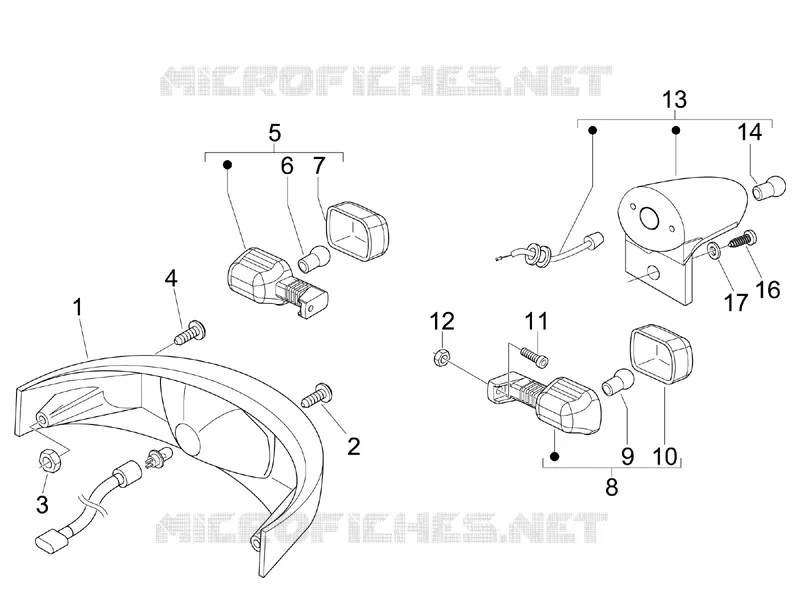 Rear headlamps - Turn signal lamps