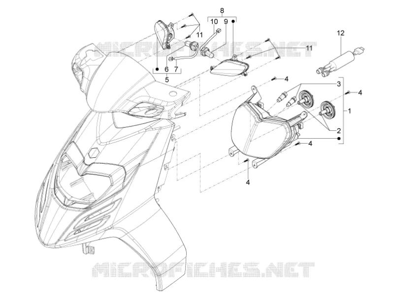 Front headlamps - Turn signal lamps