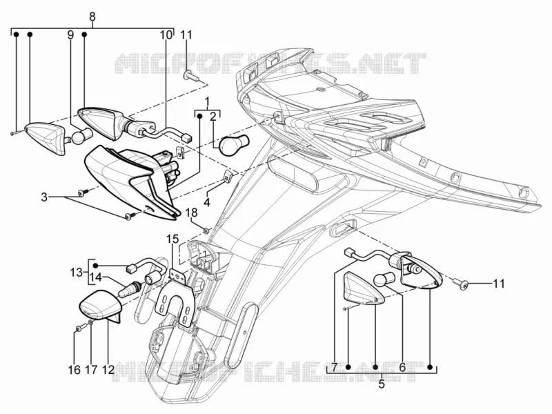 Rear headlamps - Turn signal lamps