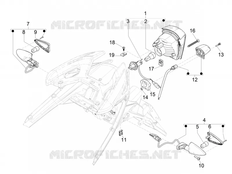 Rear headlamps - Turn signal lamps