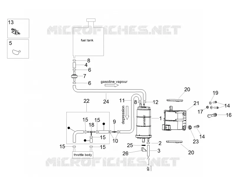 Fuel vapour recover system