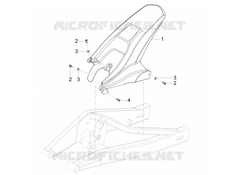 Rear mudguard