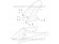 Rear mudguard