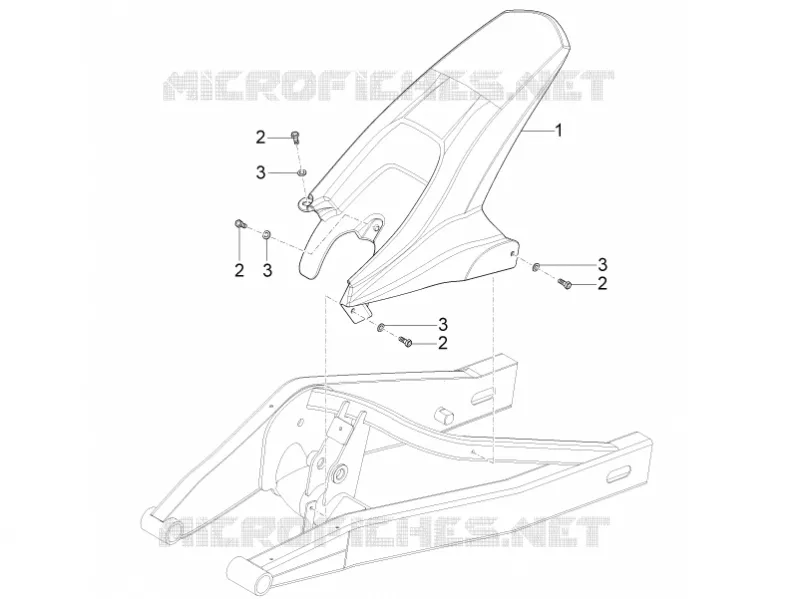 Rear mudguard
